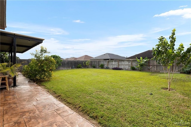 1041 Arroyo Cir, Mercedes, TX 78570 - view of yard featuring a patio area