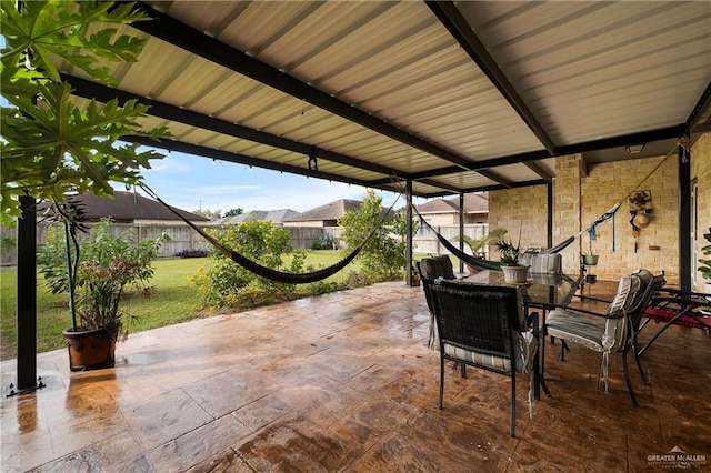 1041 Arroyo Cir, Mercedes, TX 78570 - view of patio featuring outdoor dining space