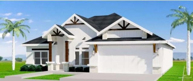 610 Makayla Dr, San Juan, TX 78589 - view of front facade featuring a front lawn