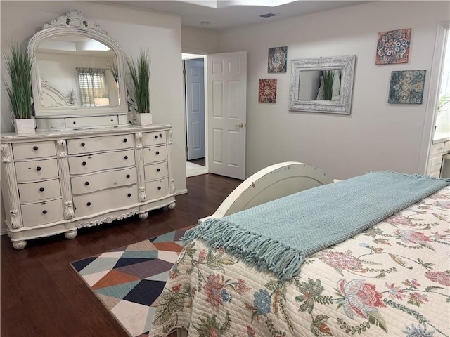 824 Lucy Dr, Alamo, TX 78516 - bedroom with dark wood-style flooring