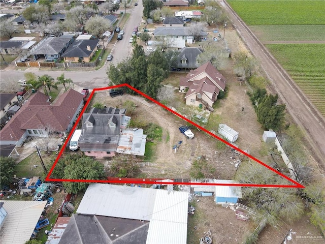 birds eye view of property featuring a residential view