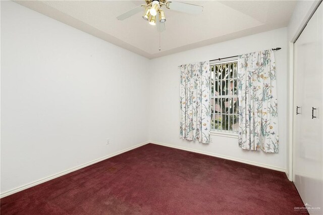 1711 Sun St, Mission, TX 78572 - spare room featuring carpet flooring, ceiling fan, and baseboards
