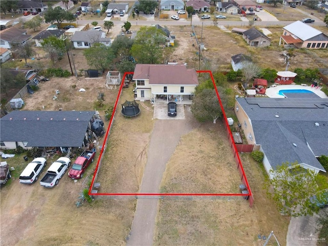 birds eye view of property