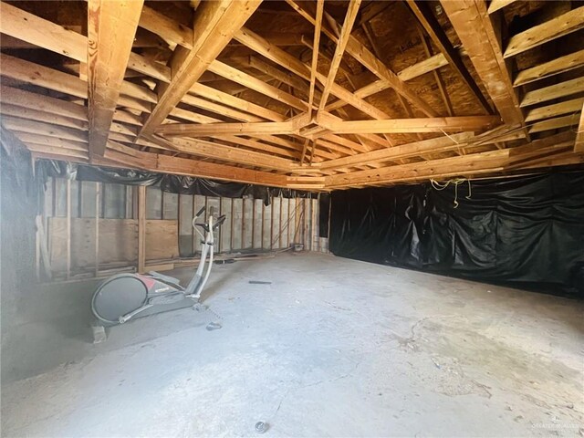 view of basement