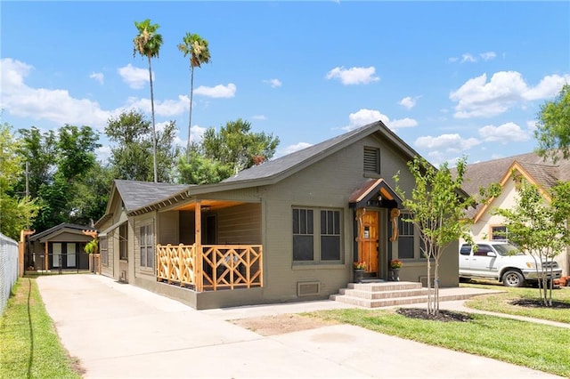 1315 Kendlewood Ave, Mcallen, TX 78501 - view of front of home featuring concrete driveway