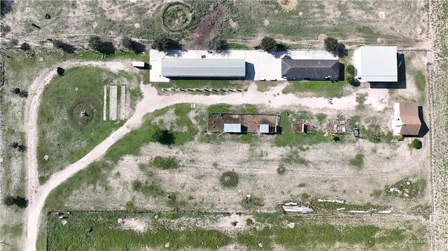 aerial view featuring a rural view