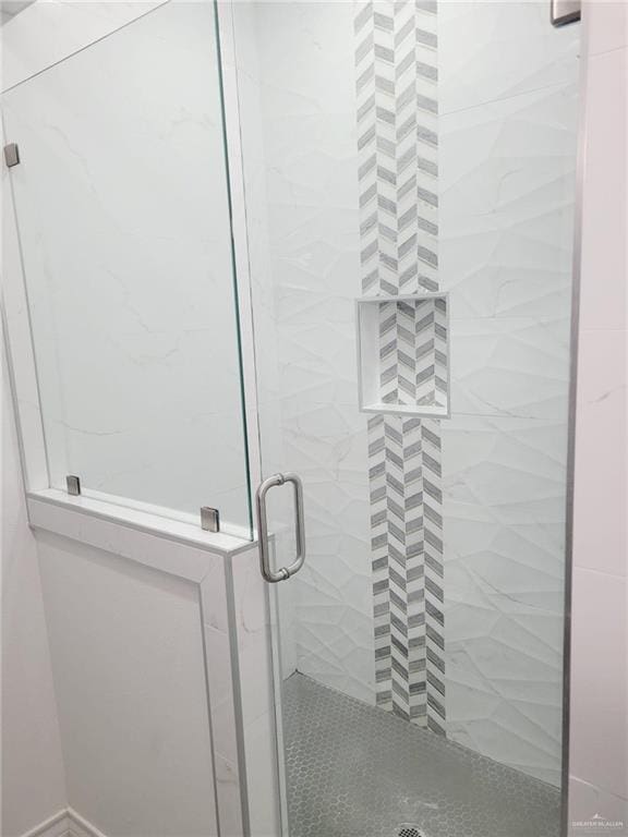 bathroom with walk in shower