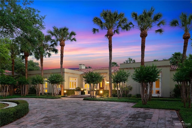 view of mediterranean / spanish house