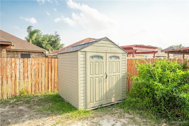 view of outbuilding