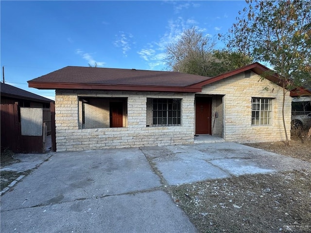 view of ranch-style house