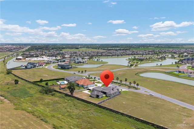 4552 Estancia Pkwy, Mcallen, TX 78504 - aerial perspective of suburban area with a nearby body of water