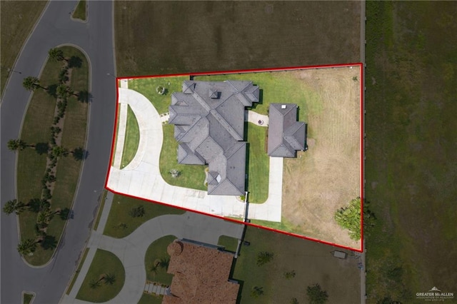 4552 Estancia Pkwy, Mcallen, TX 78504 - aerial overview of property's location featuring property boundaries highlighted
