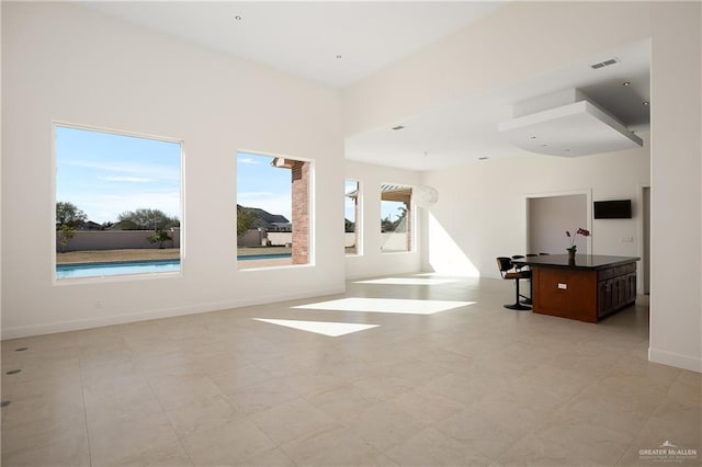 view of unfurnished living room