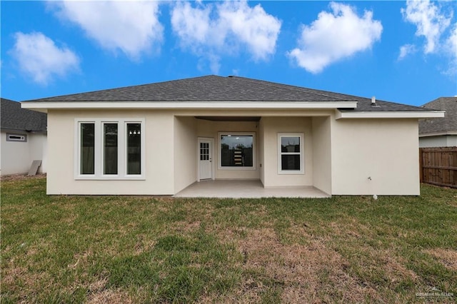 3007 S Livingston St, Edinburg, TX 78542 - rear view of house with a patio area and stucco siding