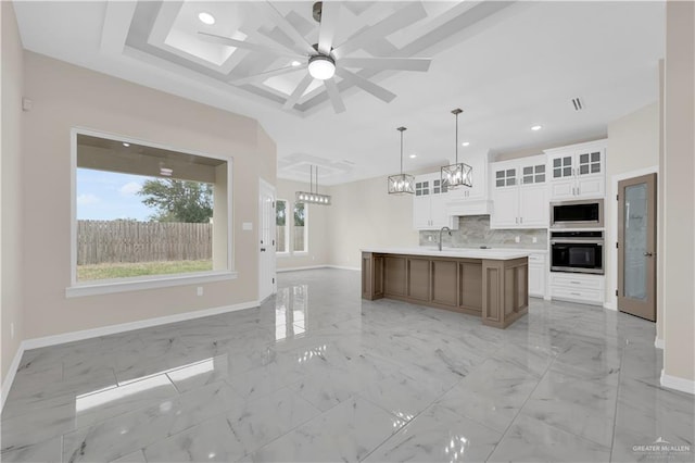 3007 S Livingston St, Edinburg, TX 78542 - kitchen featuring stainless steel appliances, baseboards, a sink, and recessed lighting