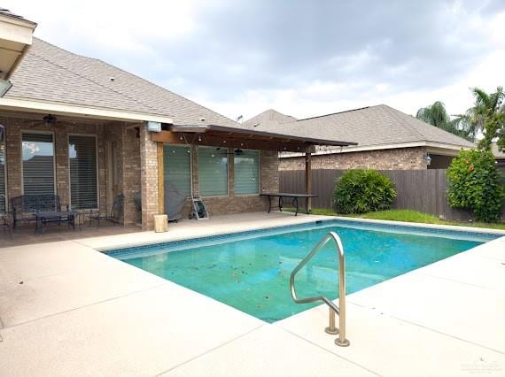 view of pool with a patio