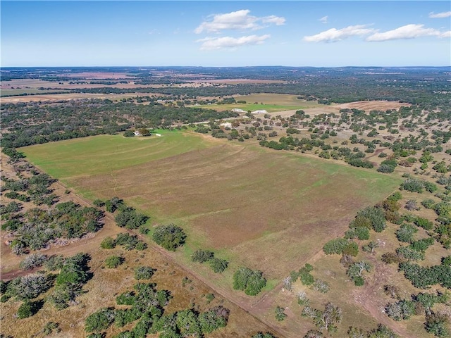 drone / aerial view with a rural view