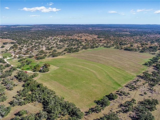 drone / aerial view featuring a rural view