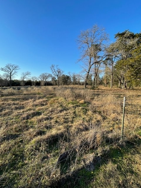 view of yard featuring a rural view