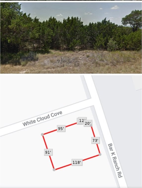 21301 White Cloud Cv, Lago Vista TX, 78645 land for sale