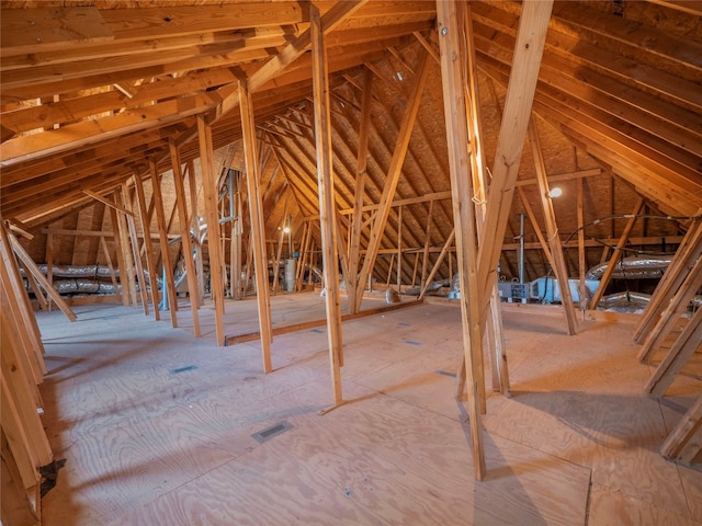 view of attic