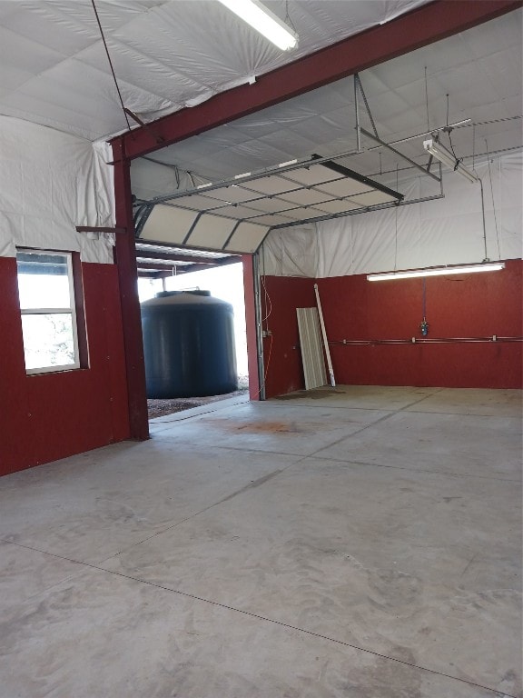 garage with a carport