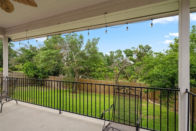 view of balcony