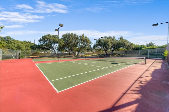 view of tennis court