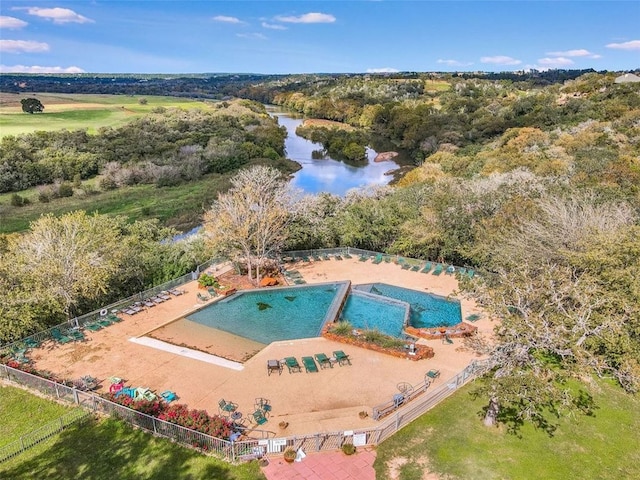 539 Colovista Pkwy Unit C101, Bastrop, TX 78602 - bird's eye view of a pool area and a large body of water