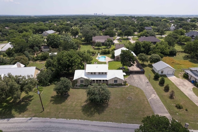 view of aerial view