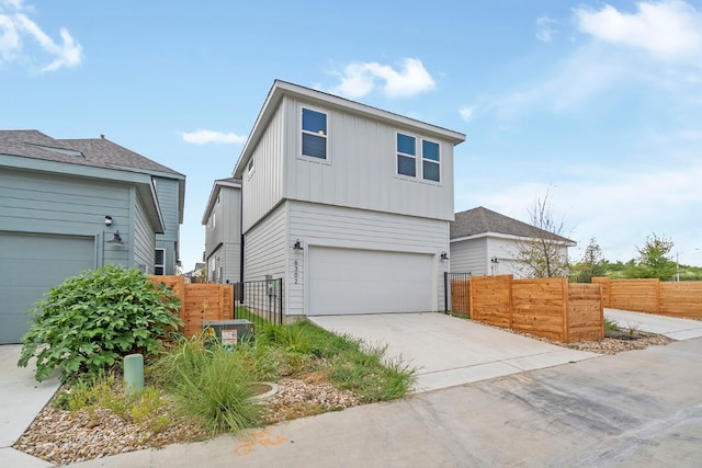 view of front of house featuring a garage