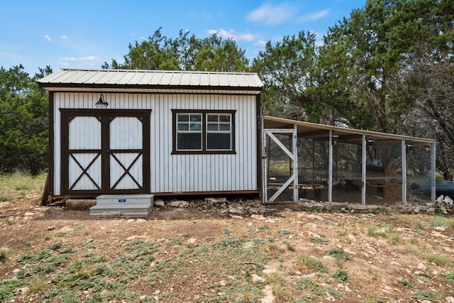 view of outdoor structure