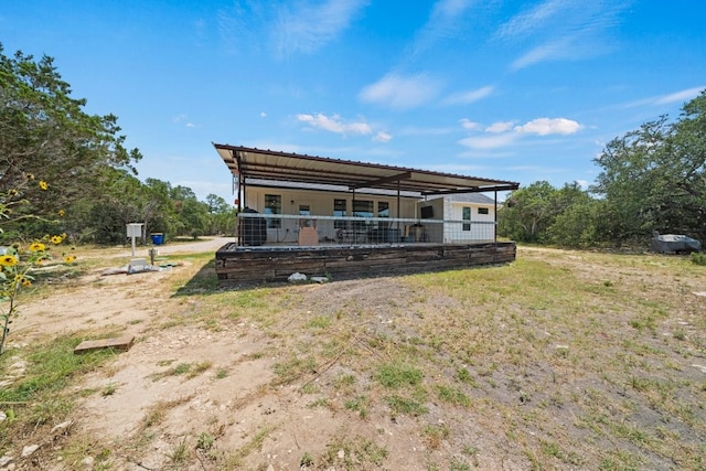 view of back of property