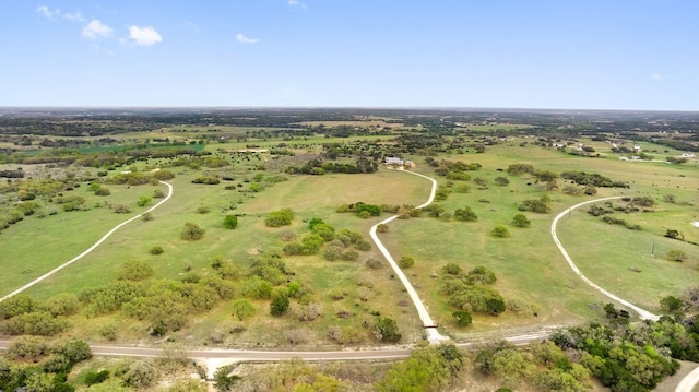 bird's eye view featuring a rural view