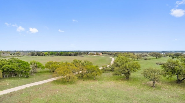 bird's eye view featuring a rural view