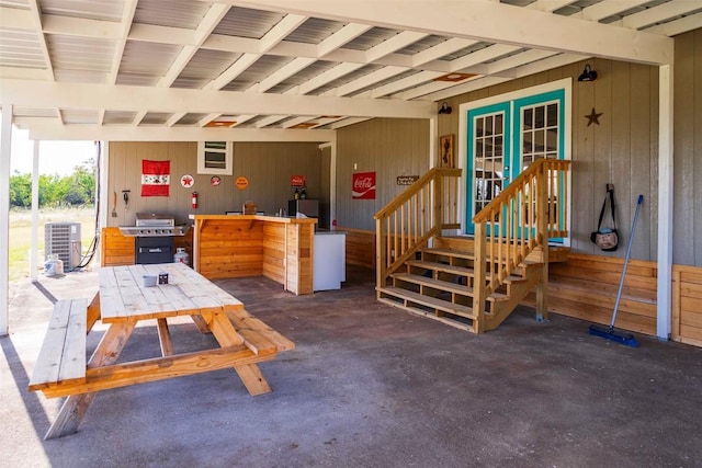 95 Loma Ln, Fredericksburg, TX 78624 - view of patio featuring grilling area and cooling unit