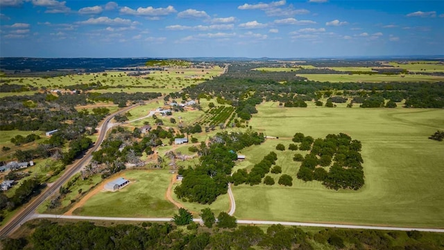95 Loma Ln, Fredericksburg, TX 78624 - aerial view of property and surrounding area featuring rural landscape