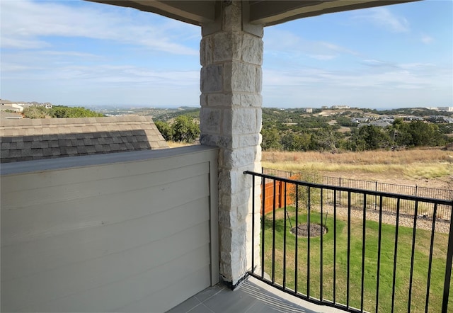 view of balcony