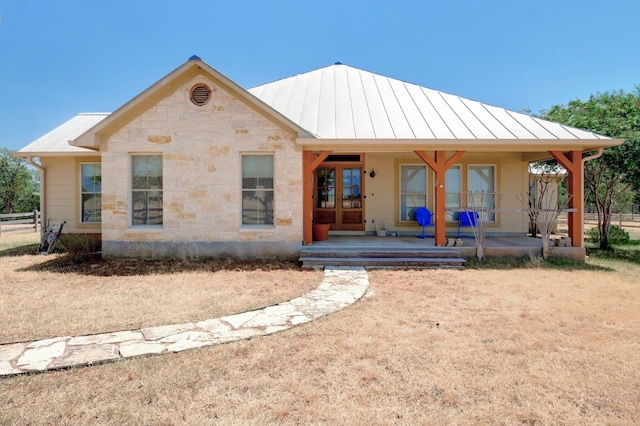 view of front of home featuring a porch