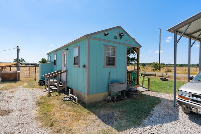 view of outdoor structure