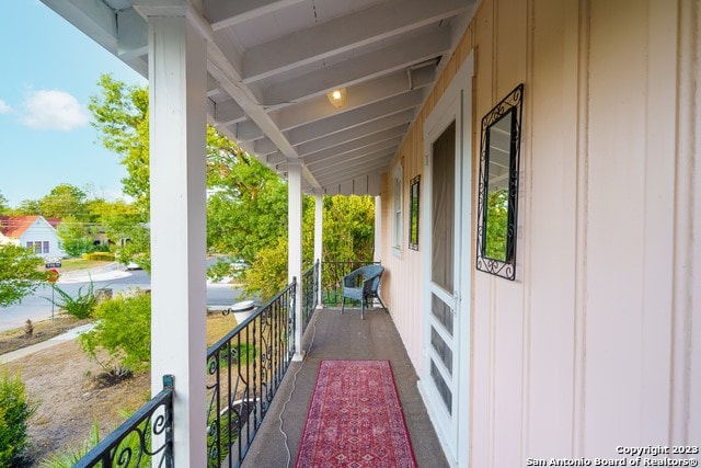 view of balcony