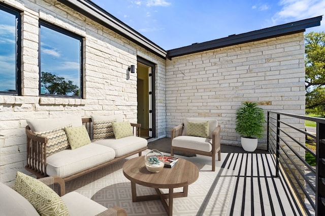 balcony with outdoor lounge area