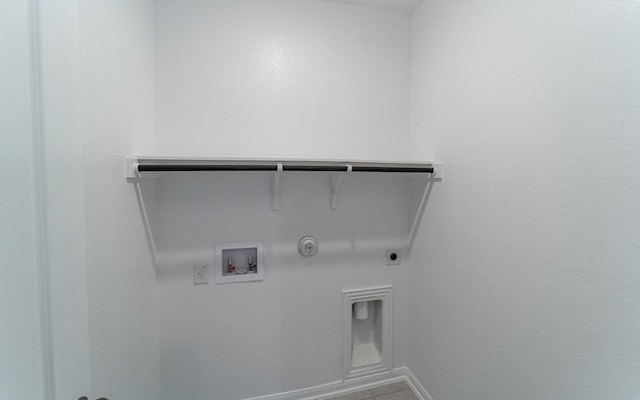 washroom with washer hookup, hookup for a gas dryer, and hookup for an electric dryer