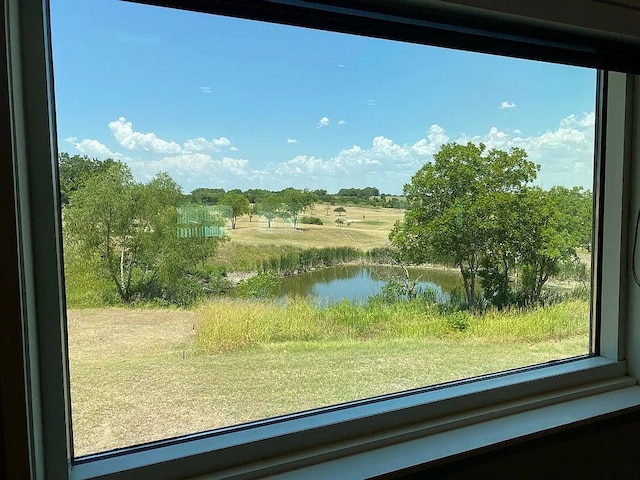 view of water feature featuring a rural view