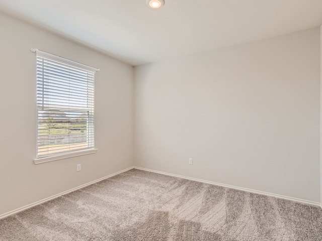 view of carpeted empty room