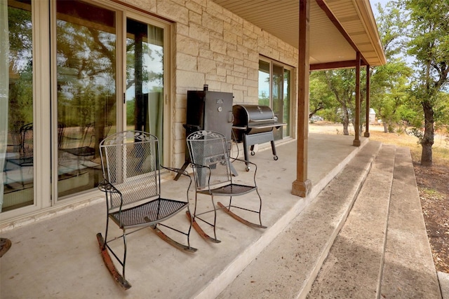 view of patio / terrace with grilling area