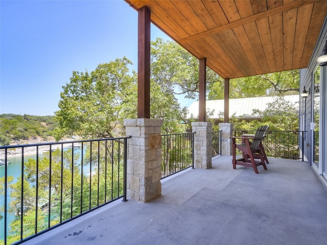 view of balcony