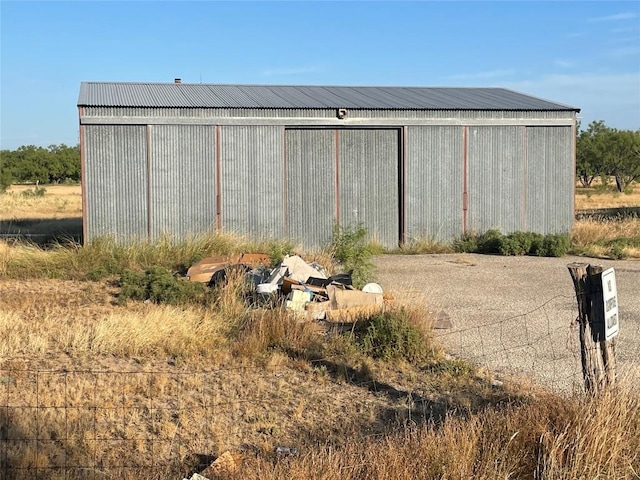 view of outbuilding