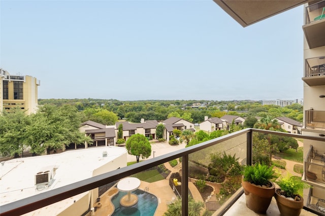 view of balcony