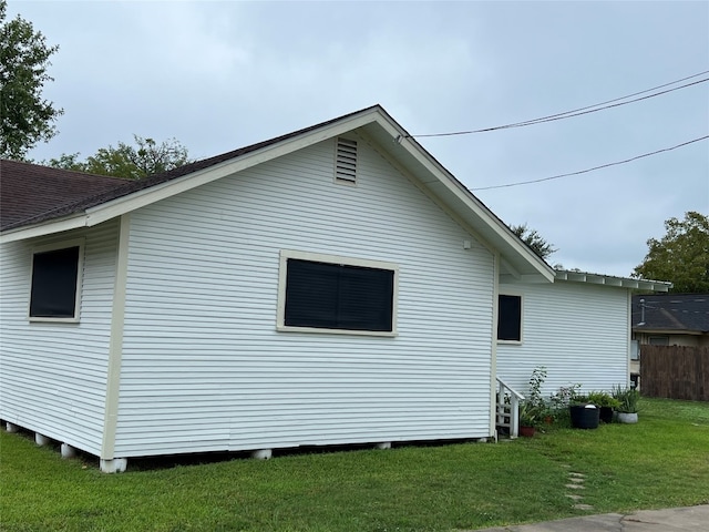 exterior space with a lawn